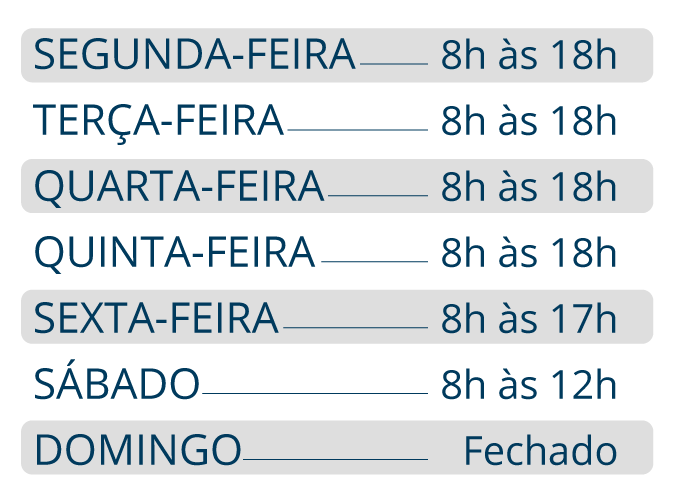 horario de funcionamento